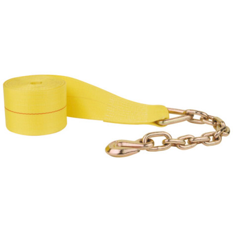 3IN WINCH STRAP W/CHAIN ANCHOR