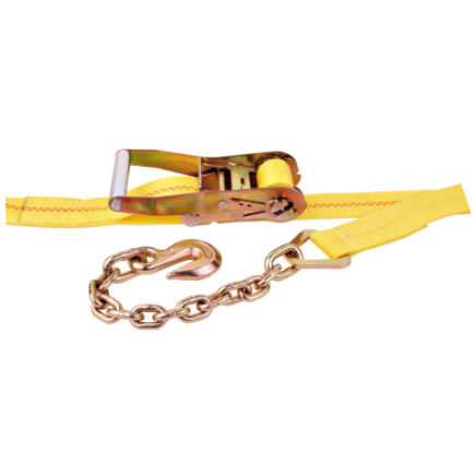 2IN RATCHET STRAP W/CHAIN ANCHOR