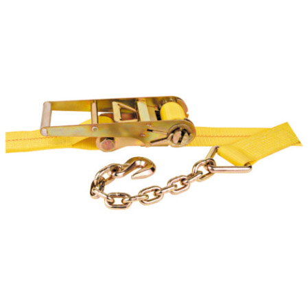 3IN RATCHET STRAP W/CHAIN ANCHOR