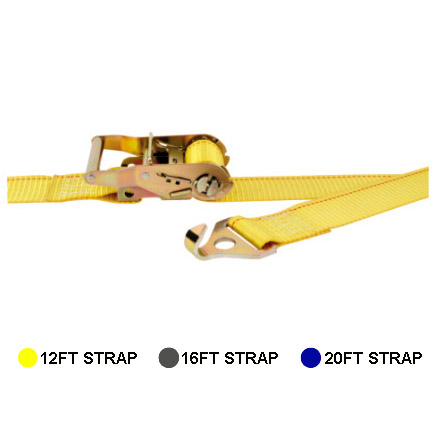 2IN LOGISTIC RATCHET STRAP W/F PLATE TRAILER HOOK