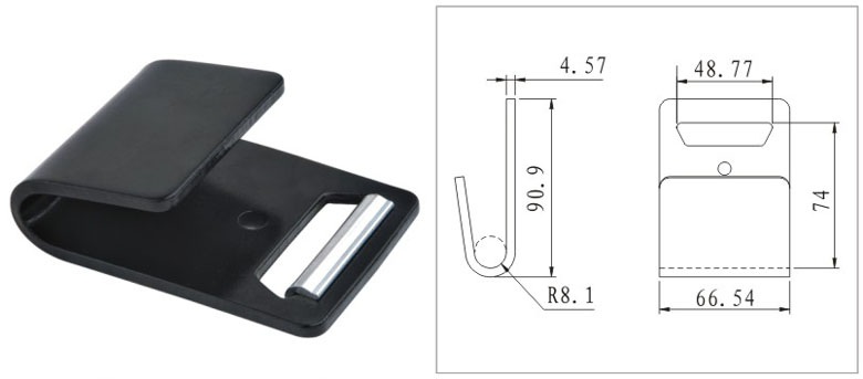 2IN X 10000LBS FLAT HOOK