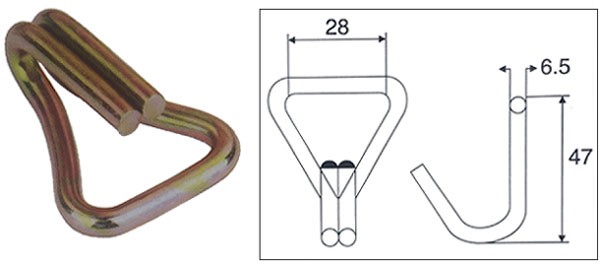 25MM X 800KG DOUBLE J-HOOK