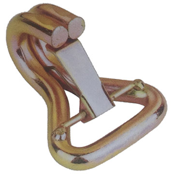 50MM X 5000KG DOUBLE J-HOOK, W/CLIP