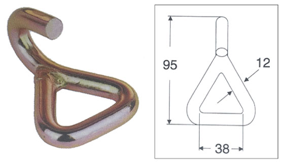 35MM X 3000KG SINGLE J-HOOK