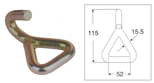 50MM X 5000KG SINGLE J-HOOK