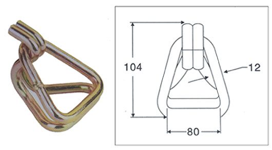 75MM X 10000KG WIRE HOOK W/KEEPER