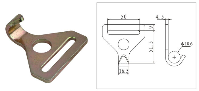 SERIES F PLATE TRAILER HOOK